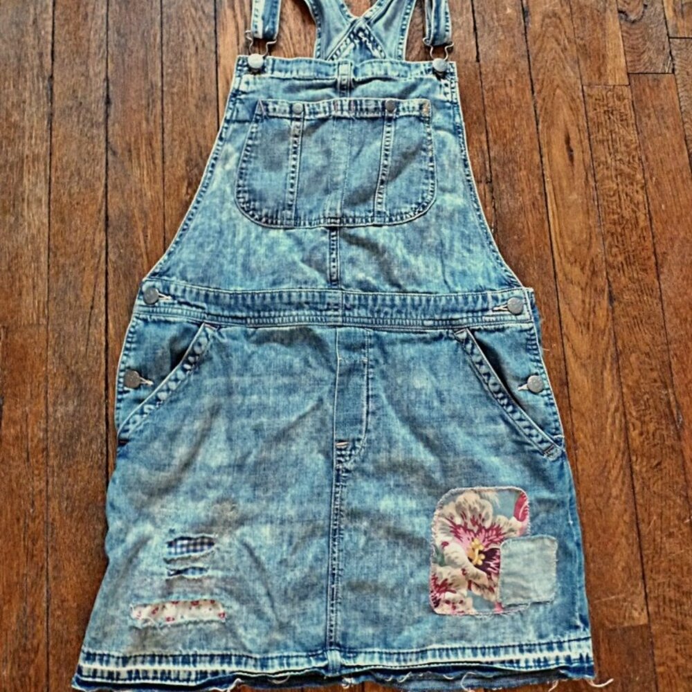 Polo Ralph Lauren Short Denim Overalls Skirt